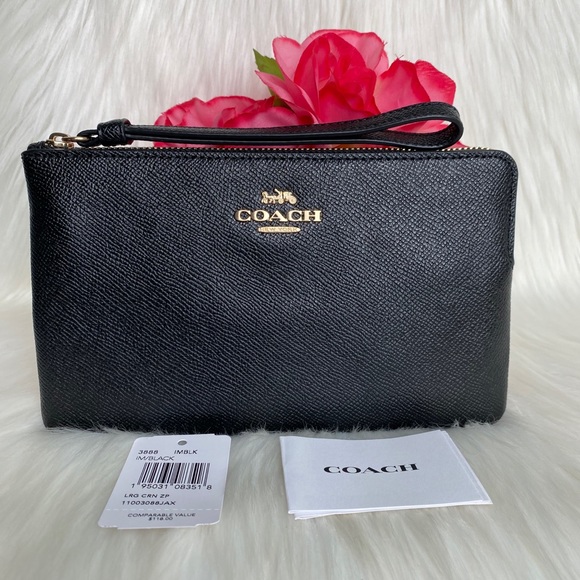 Coach Large Corner Zip Wristlet - Picture 8 of 14